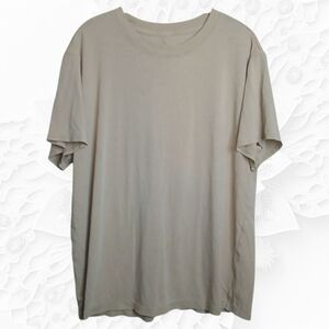 Lululemon Crew Neckline Short Sleeved Tan T-Shirt